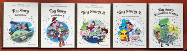 Walt Disney: 5db Toy Story Mesék az aranygyűjteményből: Játékháború 1,2,3,4+Toy Story Kalandos üvöltés antikvár