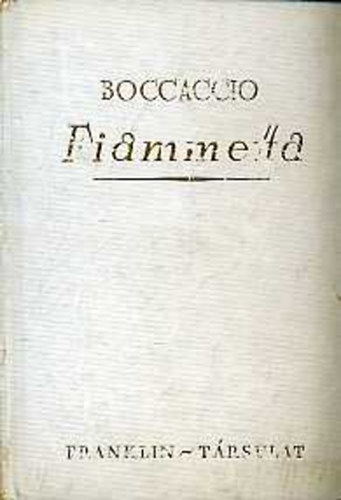Giovanni Boccaccio: Fiammetta antikvár