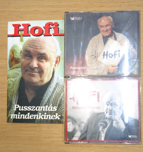 Hofi Géza: Hofi-csomag (1 könyv  + 2x2 CD): Pusszantás mindenkinek + Pusszantás!, Második menet antikvár