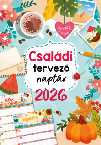 Családi tervező falinaptár - 33x23 cm - 2026 naptár