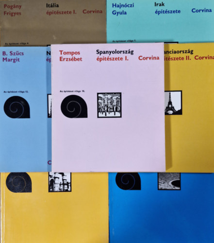 Hajnóczi Gyula, Cs. Tompos Erzsébet, Pogány Frigyes, B. Szűcs Margit: Az építészet világa - 7 kötet (1,2,4,5,8,10,12) antikvár