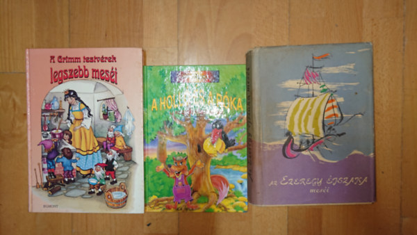 Grimm testvérek, Don Wisney: 3 klasszikus mesegyűjtemény: A holló és a róka (La Fontaine és más mesék), A Grimm testvérek legszebb meséi, Az ezeregyéjszaka legszebb meséi antikvár