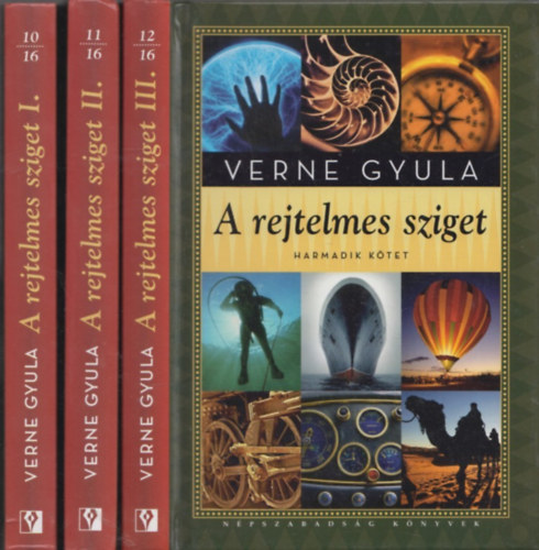 Verne Gyula: A rejtelmes sziget I-III. antikvár