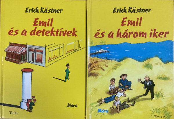 Erich Kästner: Emil és a detektívek + Emil és a három iker antikvár