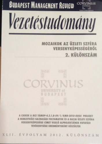 Vezetéstudomány | Budapest Management Review antikvár