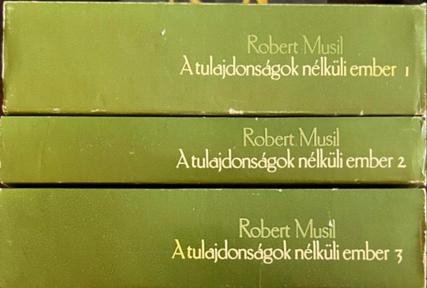 Robert Musil: A tulajdonságok nélküli ember I-III. antikvár