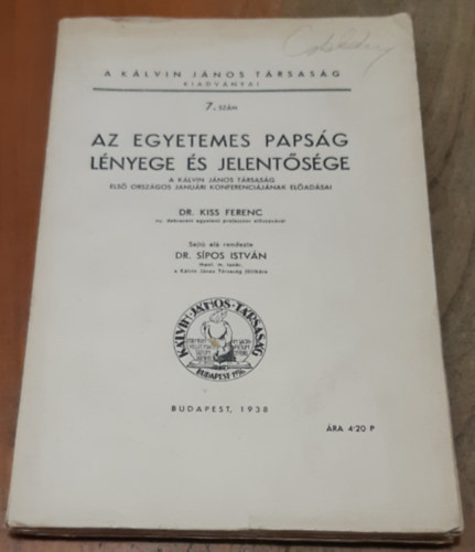 Az egyetemes papság lényege és jelentősége antikvár