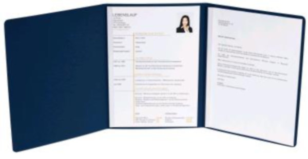 Manila Bewerbungsmappe dunkelblau 400 gr idegen