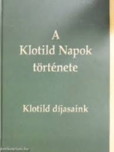 A klotild napok története antikvár