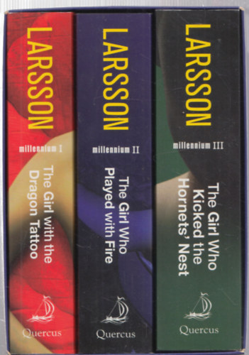 Stieg Larsson: Millennium Trilogy  - The Girl with the Dragon Tattoo - The Girl Who Played with Fire - The Girl Who Kicked the Hornets' Nest antikvár