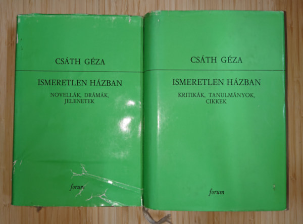 Csáth Géza: Ismeretlen házban I-II. antikvár