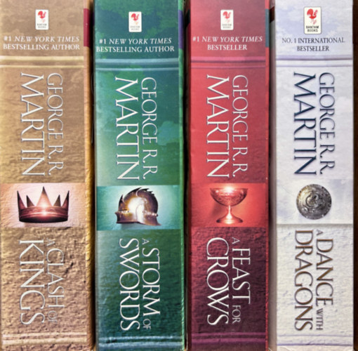 George R. R. Martin: Game of Thrones II-V: A Clash of Kings + A Storm of Sword: + A Feast for Crows + A Dance with Dragons antikvár