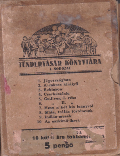 Tündérvásár könyvtára I. sorozat (10 db. füzet, tokban) antikvár