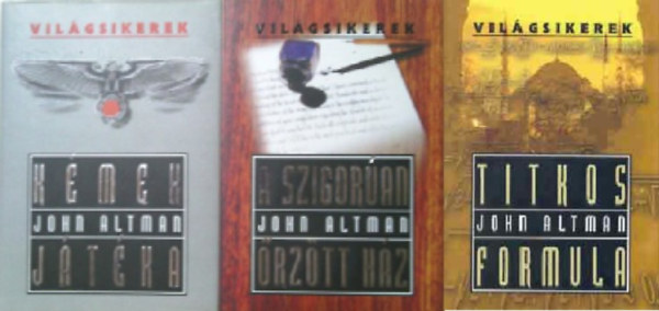 John Altman: 3 db John Altman regény: A szigorúan őrzött ház + Kémek játéka + Titkos formula antikvár