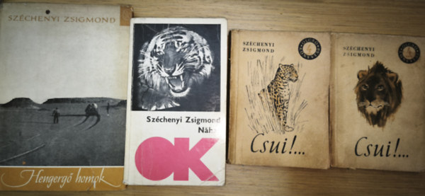 Széchenyi Zsigmond: 3db Széchenyi Zsigmond mű (3 mű 4 kötetben) - Hengergő homok, Nahar, Csui!... I-II. antikvár