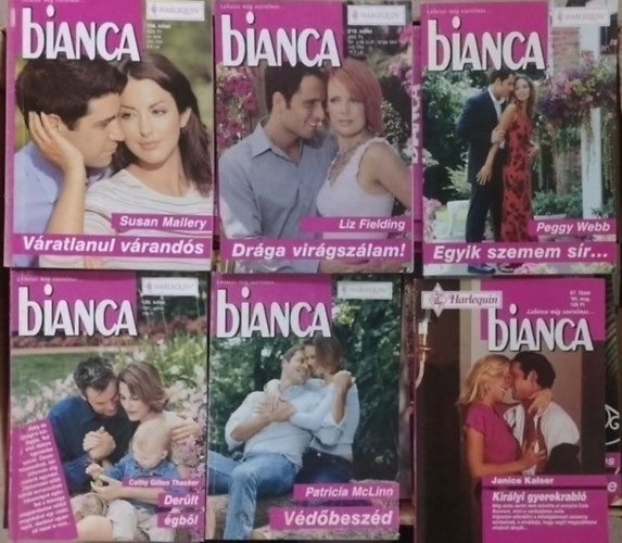 Bianca romantikus könyvcsomag 300db antikvár