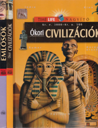 2 db. Time Life nagyító (Ókori civilizációk (Kr. e. 3000 - Kr. u. 500) + Emlősök) antikvár