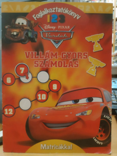 Disney - PIXAR: Verdák foglalkoztatókönyv 1 2 3 - Villám-gyors számolás, matricákkal antikvár