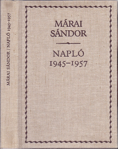 Márai Sándor: Napló (1945-1957) antikvár