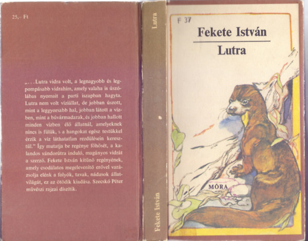 Fekete István: Lutra - Egy vidra regénye (Fekete István művei az ifjúságnak) antikvár