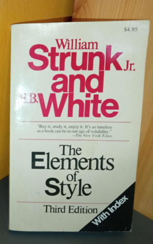 William Strunk Jr. - E. B. White: The Elements of Style (Illustrated) antikvár
