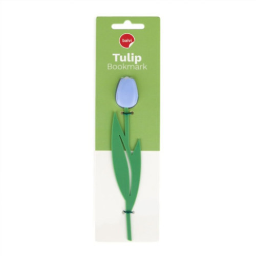 Tulipán könyvjelző, lila ajándék könyvhöz