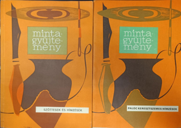Hímzés mintagyűjtemény könyvcsomag antikvár