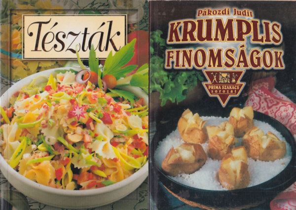 Pákozdi Judit, Verhóczki István: 2 db szakácskönyv: Tészták + Krumplis finomságok antikvár