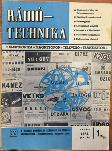 Rádiótechnika XXV. évfolyam 1975. 1. szám antikvár