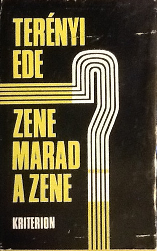 Terényi Ede: Zene marad a zene? antikvár