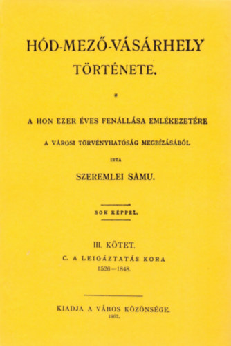 Hód-mező-vásárhely története III. akciós termékkép 1