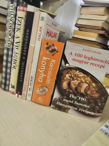 Dr. Oláh-Kállai-Vadnai, Reader's Digest Association, Dr. Oetker, Halász Zoltán: 7db szakácskönyv, KÖNYVMENTŐ AJÁNLAT: Reformkonyha+ Ízek a világból+ Giannival a konyhában+ Ízek vásárlók konyhájából- Cora+ Dr. Oetker -Halak+ Karcsúsító konyha+ A 100 leghíresebb magyar recept antikvár