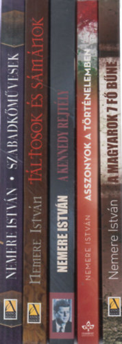 Nemere István: 5 db. Nemere István könyv (Szabadkőművesek + Táltosok és sámánok + A Kennedy rejtély + Asszonyok a történelemben + A magyarok 7 fő bűne) antikvár