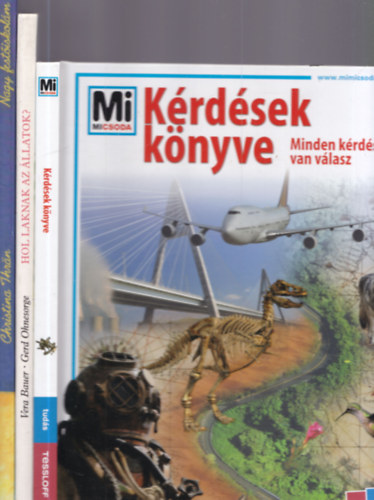 3 db ifjúsági ismeretterjesző album: Hol laknak az állatok? + Nagy festőiskolám + Mi Micsoda - Kérdések könyve antikvár