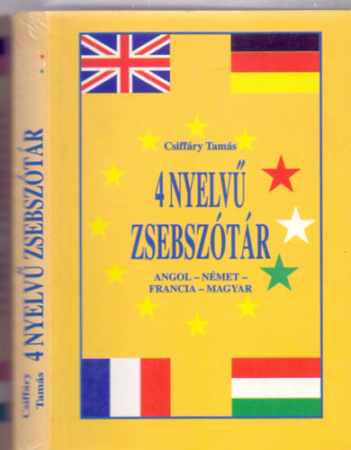 Csiffáry Tamás: 4 nyelvű zsebszótár - Angol-német-francia-magyar (Nyelvi gyorssegély) antikvár