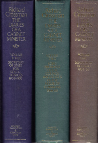 Richard Crossman: The Diaries of a Cabinet Minister I-III. antikvár