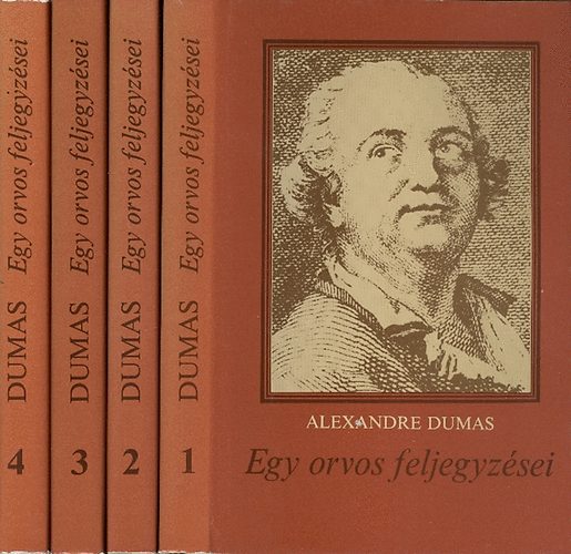 Alexandre Dumas: Egy orvos feljegyzései I-IV. antikvár