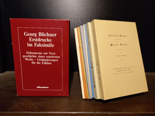 Georg Büchner: Erstdrucke im Faksimile: Dokumente zur Textgeschichte eines zensierten Werks-Originalzeugen für die Edition antikvár