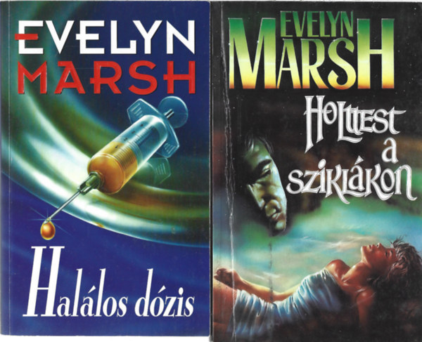 Evelyn Marsh: 2 db könyv, Halálos dózis, Holttest a sziklákon antikvár