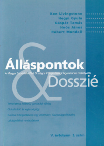 Álláspontok - Dosszié (V. évfolyam 1. szám) antikvár