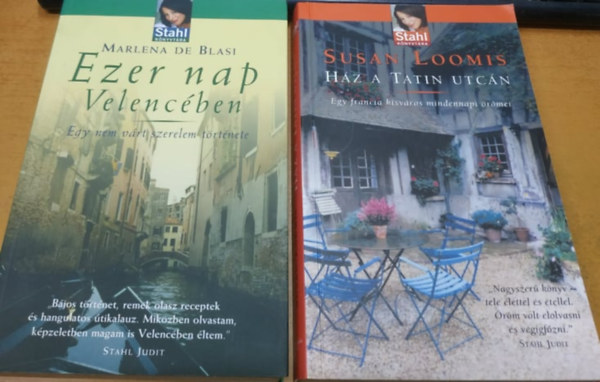 Marlena de Blasi, Susan Loomis: Ezer nap Velencében + Ház a Tatin utcán (2 kötet) antikvár