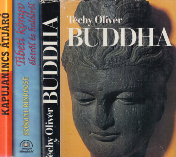 Szögjal Rinpocse, Téchy Olivér: 3 db buddhizmus: Kapujanics átjáró + Tibeti könyv életről és halálról + Buddha antikvár
