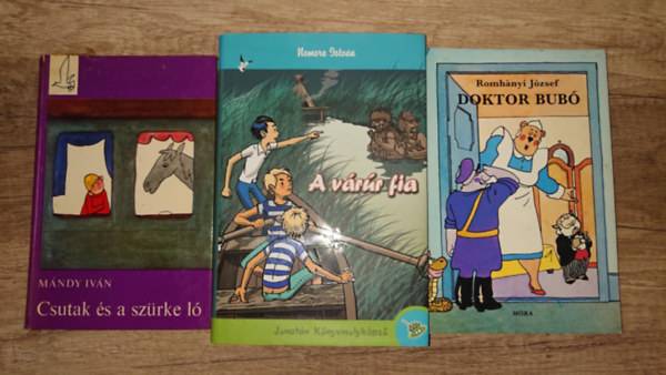 Romhányi József, Mándy Iván, Nemere István: 3 klasszikus magyar mesekönyvv: A várúr fia, Csutak és a szürke ló, Doktor Bubó antikvár