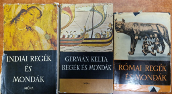 3db mondák könyve :Germán, kelta regék és mondák + Római regék és mondák + Indiai regék és mondák antikvár