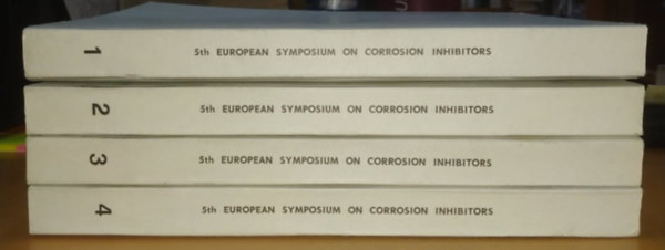 5th European Symposium on Corrosion Inhibitors - 107th Manifestation of the European Federation of Corrosion - Ferrara (Italy) 15th-19th September 1980 antikvár