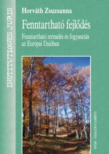 Dr. Horváth Zsuzsanna: Fenntartható fejlődés könyv