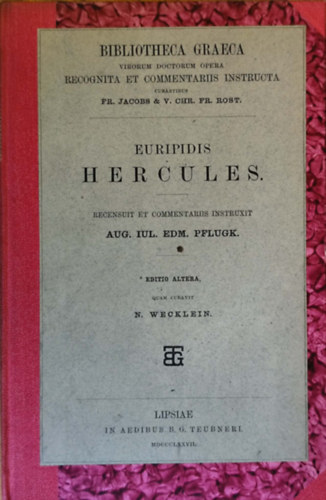 Euripides (Euripidész): Hercules. (görög-latin) antikvár