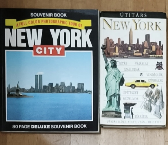 2db New York útikönyv - Útitárs-New York, A Full Color Photographic Tour of New York City (angol nyelvű) antikvár