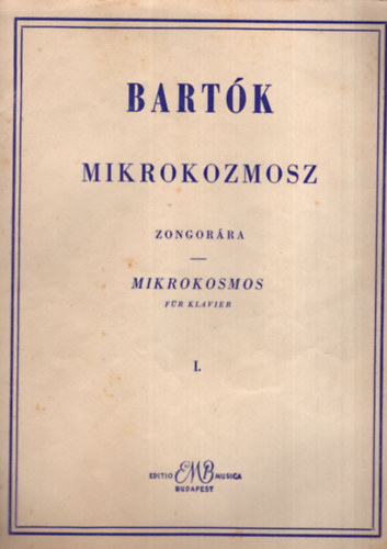 Bartók mikrokozmosz - zongorára I. antikvár