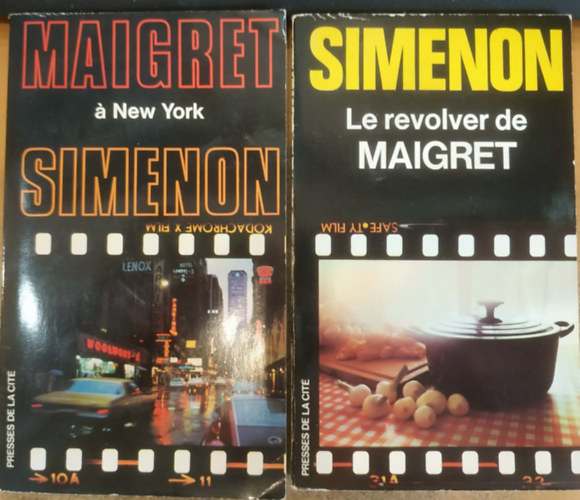 Georges Simenon: 2 db Maigret: Maigret á New York + Le revolver de Maigret antikvár